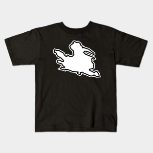 Mayne Island Silhouette in Classic White - Mayne Island Kids T-Shirt